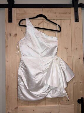 White Lulus Bow Dress